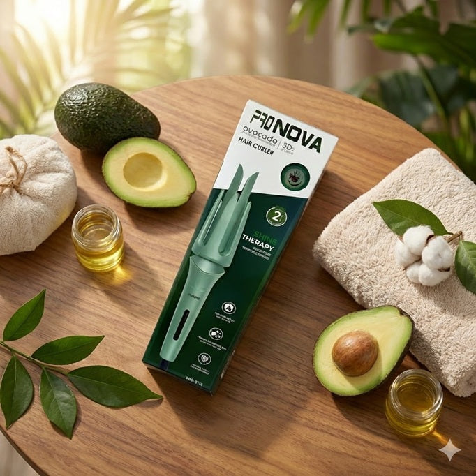 Rizador De Cabello Pro Nova Avocado 3D Antifrizz