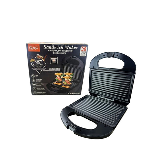 Sandwichera Eléctrica RAF Antiadherente 750W