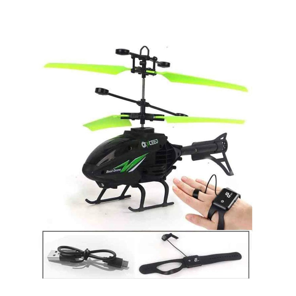 Mini Helicóptero De Inducción Con Control De Reloj