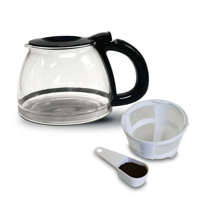 Cafetera Home Elements Con Jarra De Vidrio 12 Tazas