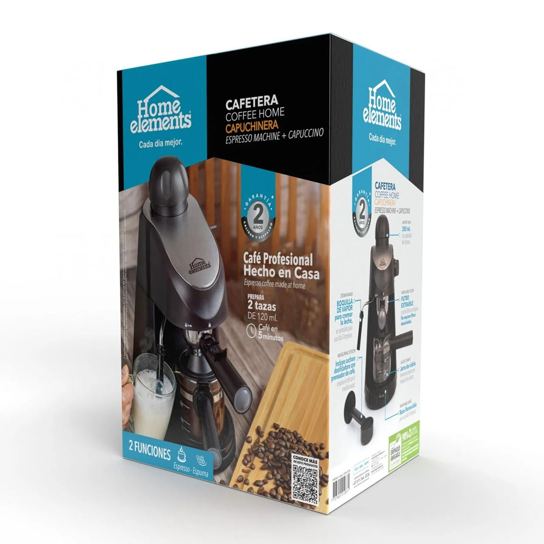 Cafetera Para Espresso & Capuchino Home Elements Coffe Home