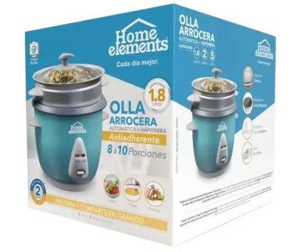 Olla Arrocera Con Vaporera De 1.8 litros