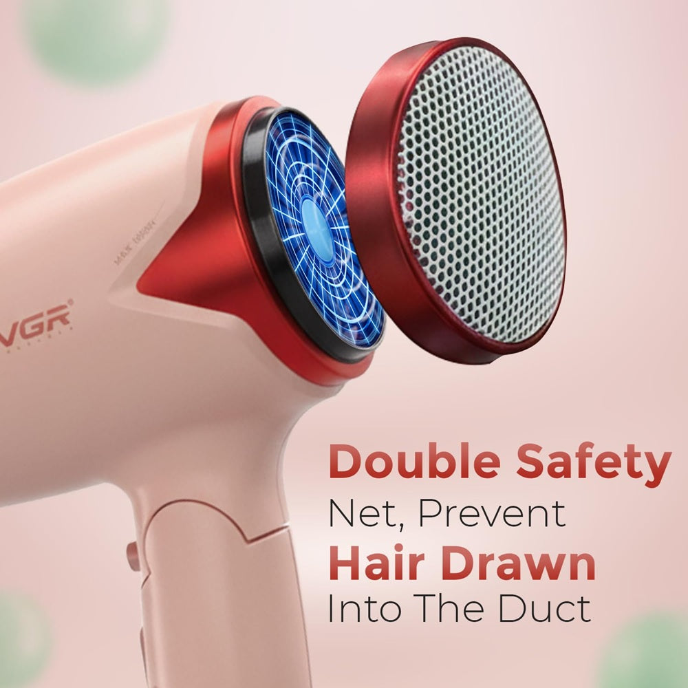 Secador Viajero Para Cabello VGR Plegable V-628
