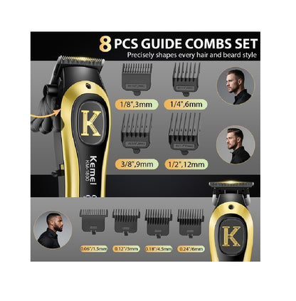 Combo Kemei Maquinas Para Peluquerias KM-1800