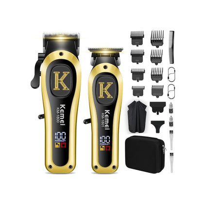 Combo Kemei Maquinas Para Peluquerias KM-1800