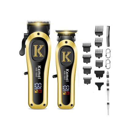 Combo Kemei Maquinas Para Peluquerias KM-1800