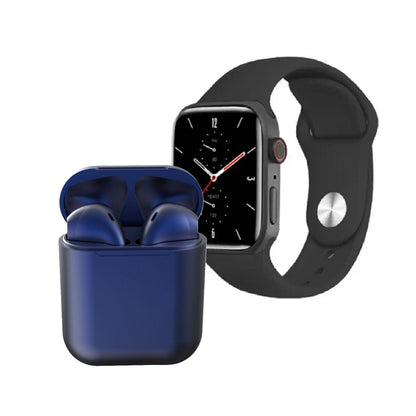 Combo Reloj Inteligente Smartwatch Con Audífonos Bluetooth
