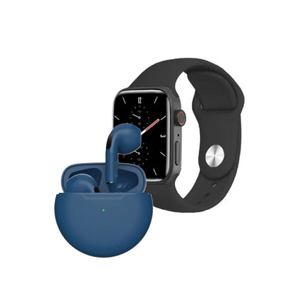 Combo Reloj Inteligente Smartwatch Con Audífonos Inalámbricos