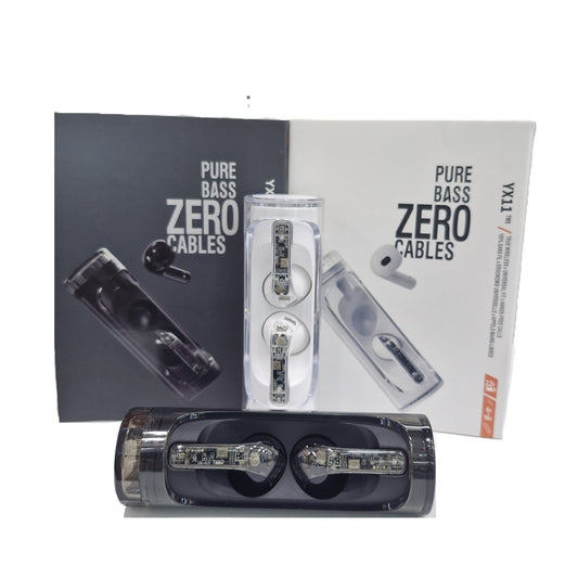 Auriculares inalámbricos Bluetooth Transparentes Pure Bass Zero Cables YX11