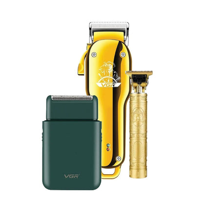 Combo Maquina VGR678 + Patillera + Afeitadora Shaver VGR